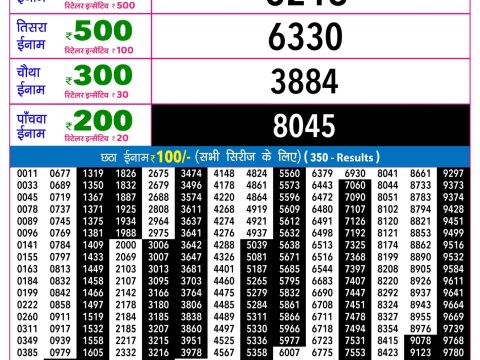Rajshree Night Shukra Weekly Lottery 9pm Result 03 July 2026 Rajshree Lottery Result Today