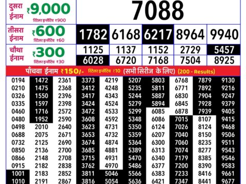 Rajshree Lottery Result Today