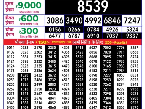 Rajshree Lottery Result Today