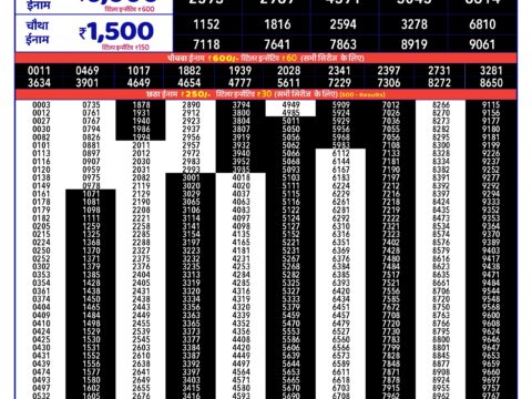 Rajshree Lottery Result Today