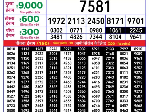 Rajshree Lottery Result Today