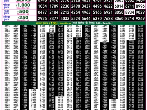Rajshree 50 Shani Weekly Lottery 7:30pm Result 08 August 2026 Rajshree Lottery Result Today
