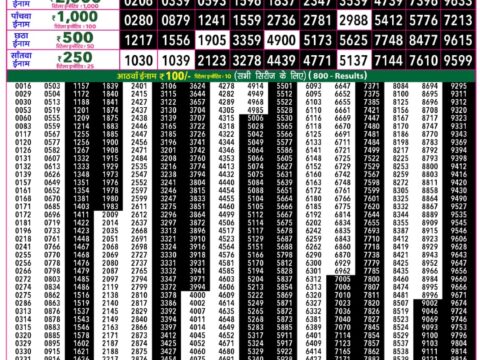 Rajshree 50 Ravi Weekly Lottery 7:30pm Result 09 August 2026 Rajshree Lottery Result Today