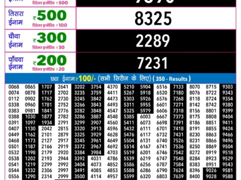 Rajshree Lottery Result Today
