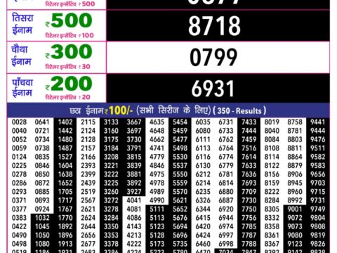 Rajshree Lottery Result Today