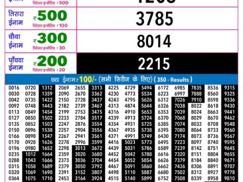 Rajshree Lottery Result Today