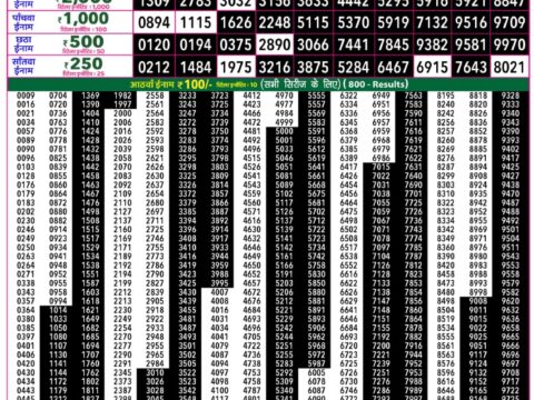 Rajshree 50 Guru Weekly Lottery 7:30pm Result 20 August 2026 Rajshree Lottery Result Today