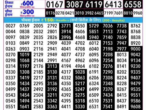 Rajshree Budh Weekly Lottery 2.25pm Result 26 August 2026 Rajshree Lottery Result Today