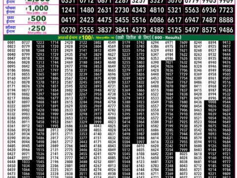 Rajshree 50 Shani Weekly Lottery 7:30pm Result 29 August 2026 Rajshree Lottery Result Today