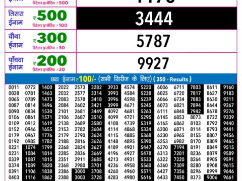 Rajshree Lottery Result Today