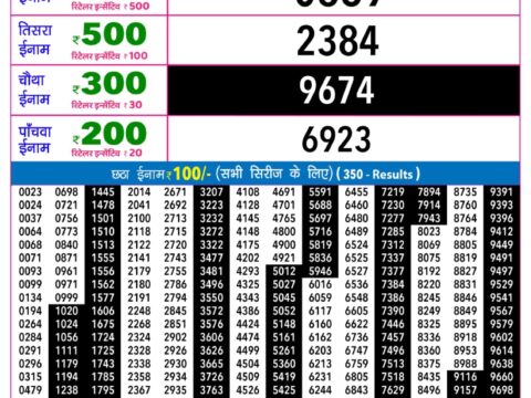 Rajshree Night Ravi Weekly Lottery 9pm Result 30 August 2026 Rajshree Lottery Result Today