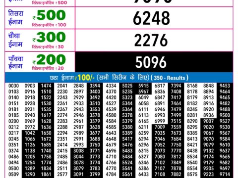 Rajshree Night Ravi Weekly Lottery 9pm Result 23 August 2026 Rajshree Lottery Result Today