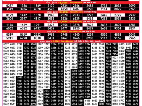 Rajshree Lottery Result Today