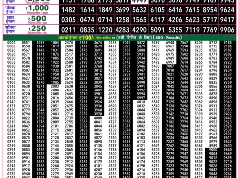 Rajshree Lottery Result Today