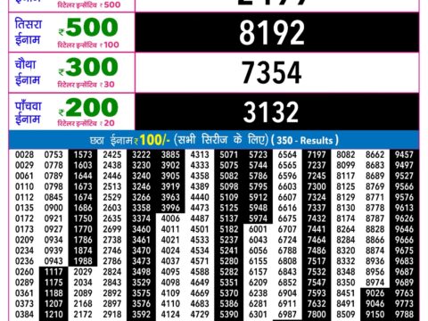 Rajshree Lottery Result Today