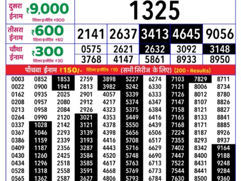 Rajshree Lottery Result Today