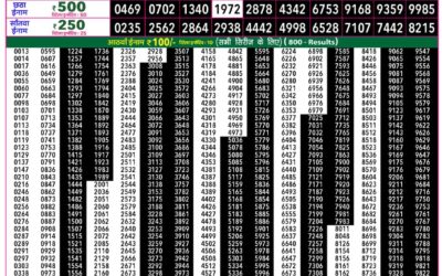 Rajshree 50 Som Weekly Lottery 7:30pm Result 14 September 2026