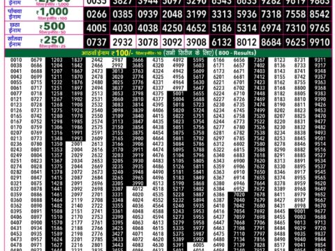 Rajshree Lottery Result Today
