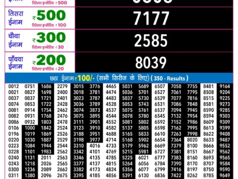 Rajshree Night Shani Weekly Lottery 9pm Result 19 September 2026 Rajshree Lottery Result Today