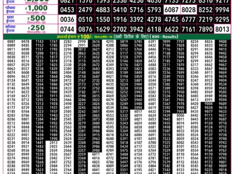 Rajshree 50 Guru Weekly Lottery 7:30pm Result 24 September 2026 Rajshree Lottery Result Today