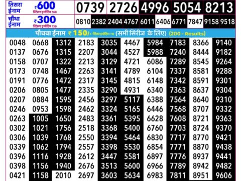Rajshree Lottery Result Today