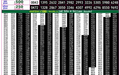 Rajshree 50 Som Weekly Lottery 7:30pm Result 28 September 2026