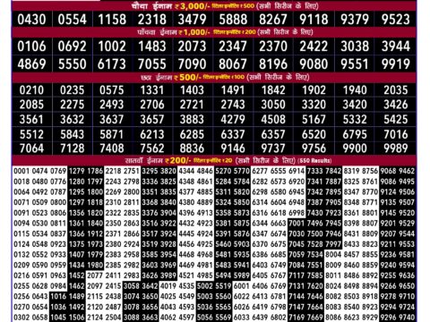 Rajshree Lottery Result Today