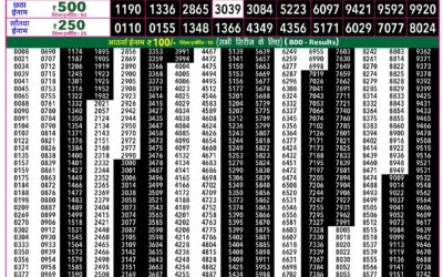 Rajshree 50 Som Weekly Lottery 7:30pm Result 19 October 2026
