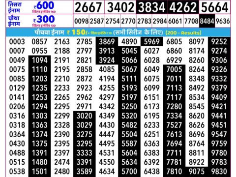 Rajshree Lottery Result Today