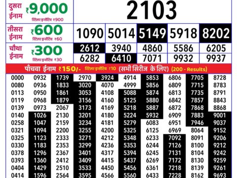 Rajshree Lottery Result Today