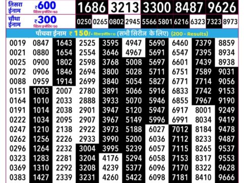 Rajshree Lottery Result Today