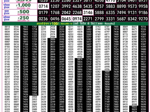 Rajshree 50 Mangal Weekly Lottery 7.30pm Result 13 October 2026 Rajshree Lottery Result Today