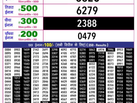 Rajshree Lottery Result Today