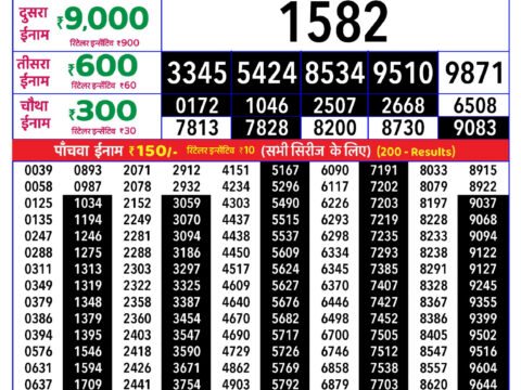 Rajshree Saturday Weekly Lottery 8pm Result 31 October 2026 Rajshree Lottery Result Today