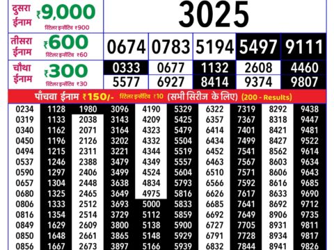 Rajshree Lottery Result Today