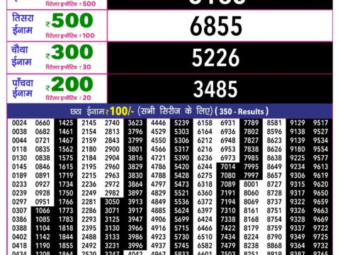 Rajshree Lottery Result Today