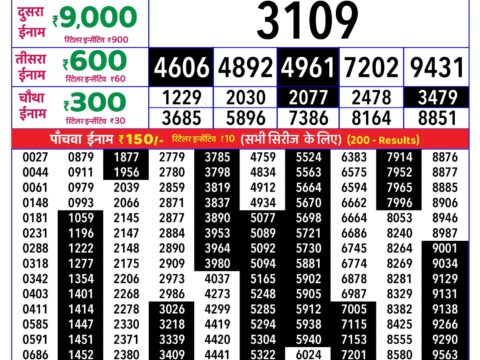 Rajshree Lottery Result Today