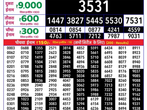Rajshree Wednesday Weekly Lottery 8pm Result 14 October 2026 Rajshree Lottery Result Today