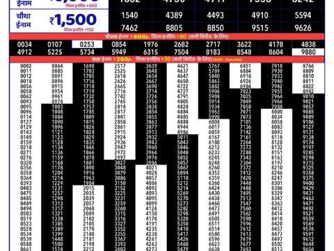 Rajshree Lottery Result Today